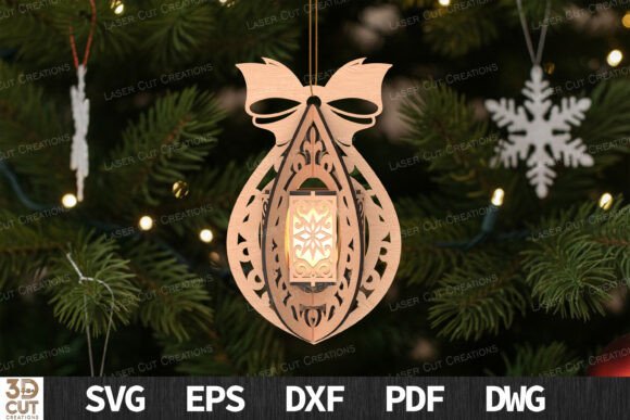 3D Bow Lantern Ornament SVG: Laser Cutting and Winter Amp Review