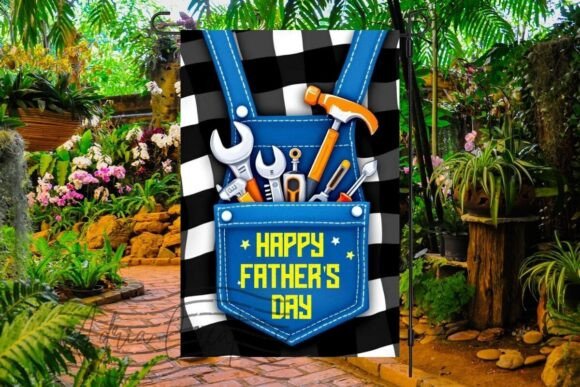 3D Father s Day Garden Flag, Yard Sign Graphics and Crafts Review