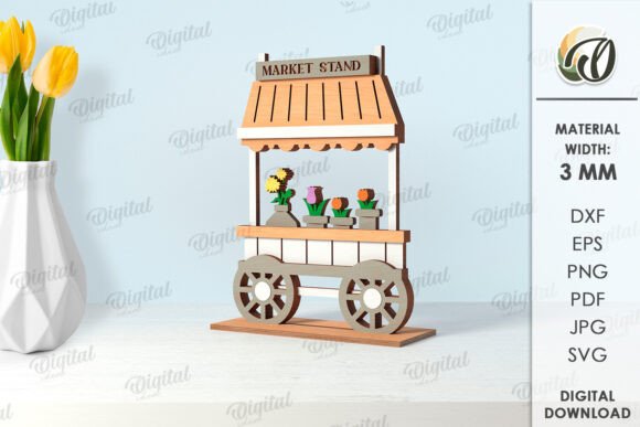 3D Flower Market Standing Decor: Laser Cutting Stands Review