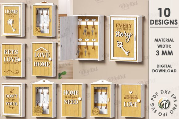 3D Key Organizer Box Laser Cut Bundle: A Designer’s Review for Boxes and Laser Cutting Projects