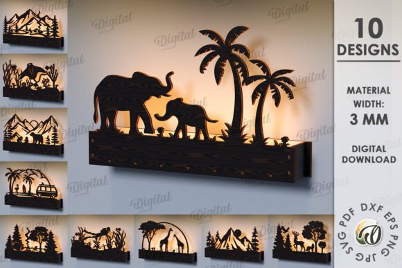 3D Nature Lightbox Bundle Laser Cut: Wall Decor Review