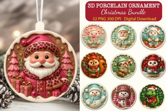3D Porcelain Effect Christmas Ornament Review