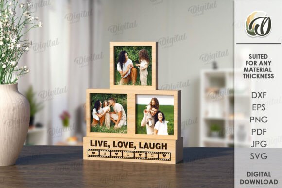 3D Stacked Photo Frame Laser Cutting Stands Review