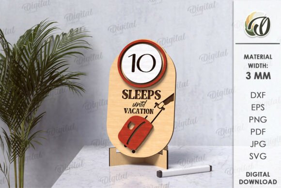 3D Vacation Countdown Laser Cut: A Designerβs Review for Stands