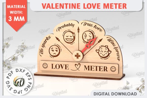 3D Valentine Love Meter Laser Cutting Review