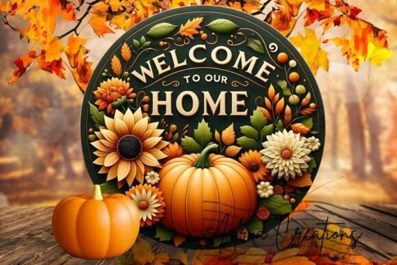 3d Welcome to Our Home Round Clipart Png: A Designer’s Take on Graphics and Crafts