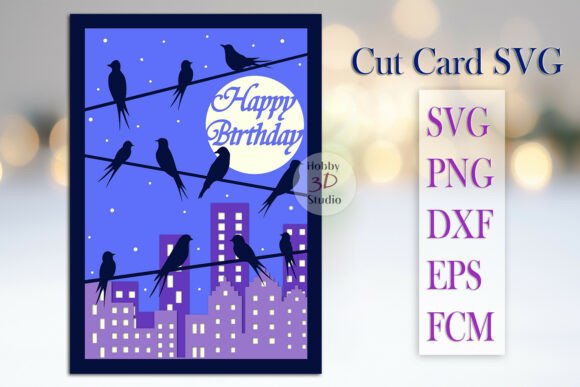 Happy Birthday 3D Card Template SVG Review