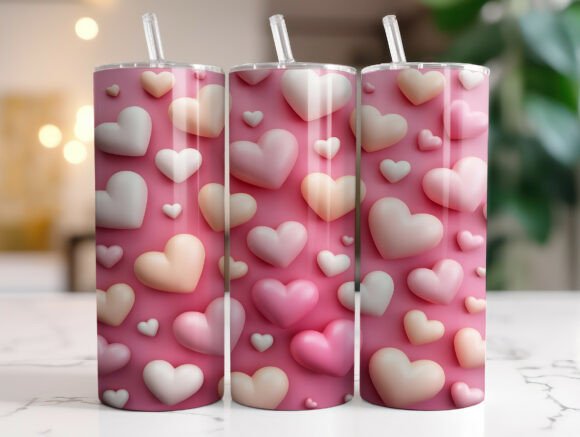 Pink 3D Soft Hearts Review